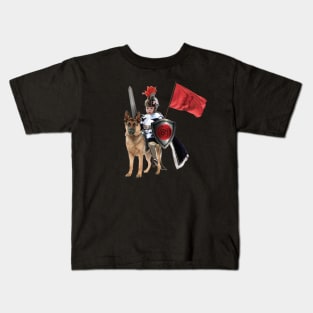 Sir Ruby & Her Steadshepard Kids T-Shirt